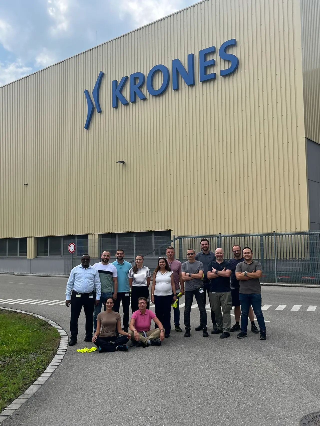 Derick with colleagues in Germany